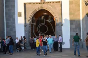 Misa y procesión de San Juan Bautista por el casco antiguo de Telde (Foto TA)